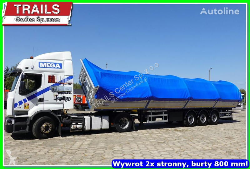 Semiremorca Mega 29 m³ / 12.600 m. 2 x side...