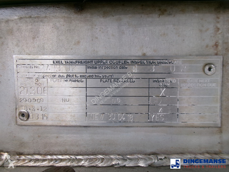 Semi reboque Clayton Bitumen tank inox 31 m3 /...