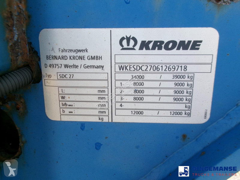 نصف مقطورة Krone 3-axle container trailer...