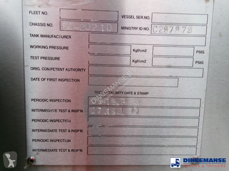 Semiremorca Clayton Chemical tank inox 18 m3 /...