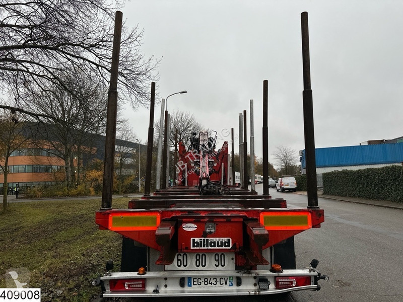 نصف مقطورة Billaud Chassis Wood transport,...