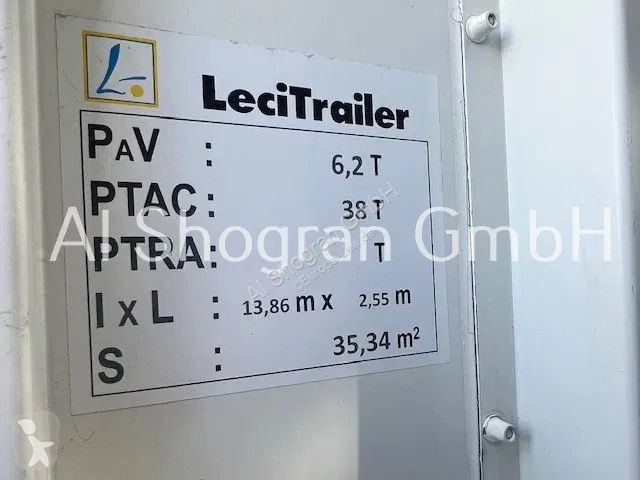 Sættevogn Lecitrailer /Edscha/3 x Achsen SAF