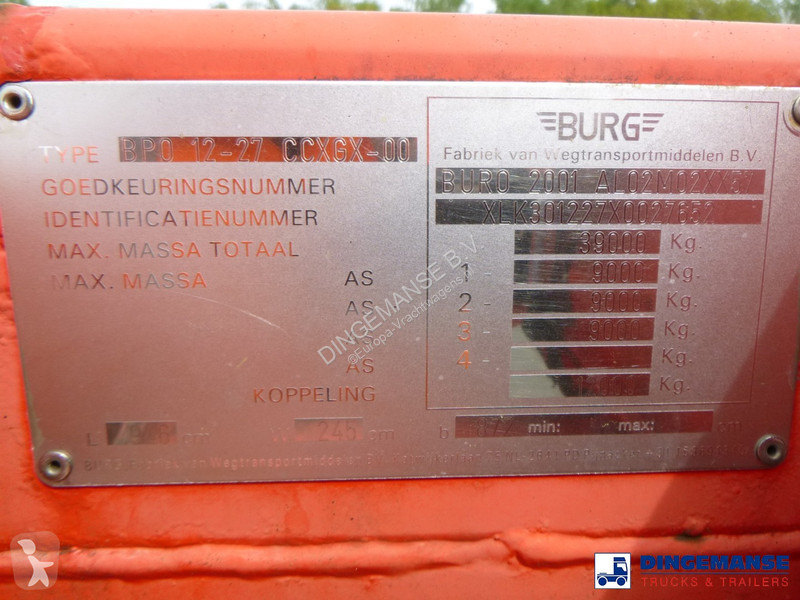 Semiremorca Burg 3-axle container chassis 20-30 ft