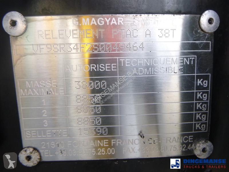 Semiremorca Magyar Bitumen tank inox 32 m3 / 1...