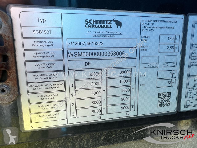 Návěs Schmitz Cargobull XL, Heckportal...