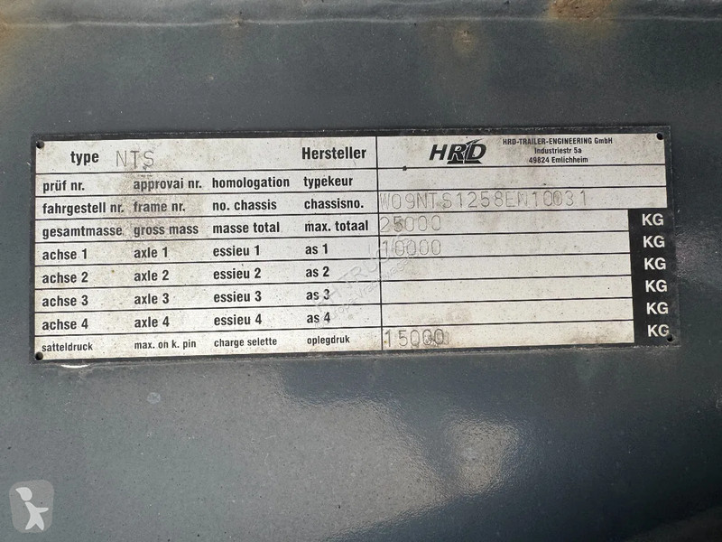 Semitrailer HRD NTS - BPW AXLE + CARRIER COOLING