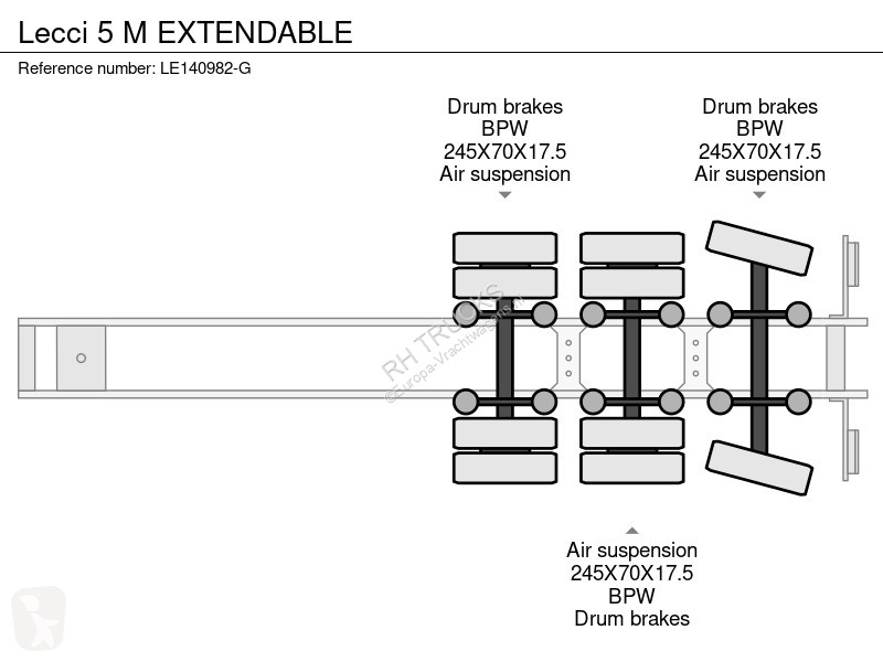 Oplegger  5 M EXTENDABLE