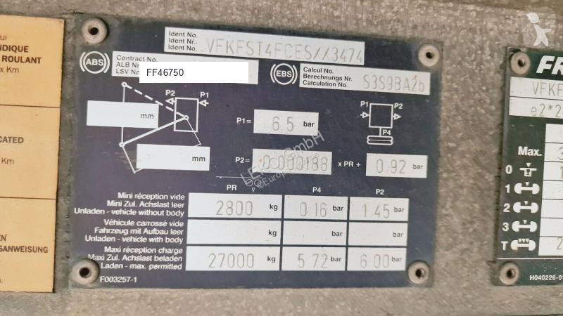 Semirimorchio Fruehauf FST 4 FC