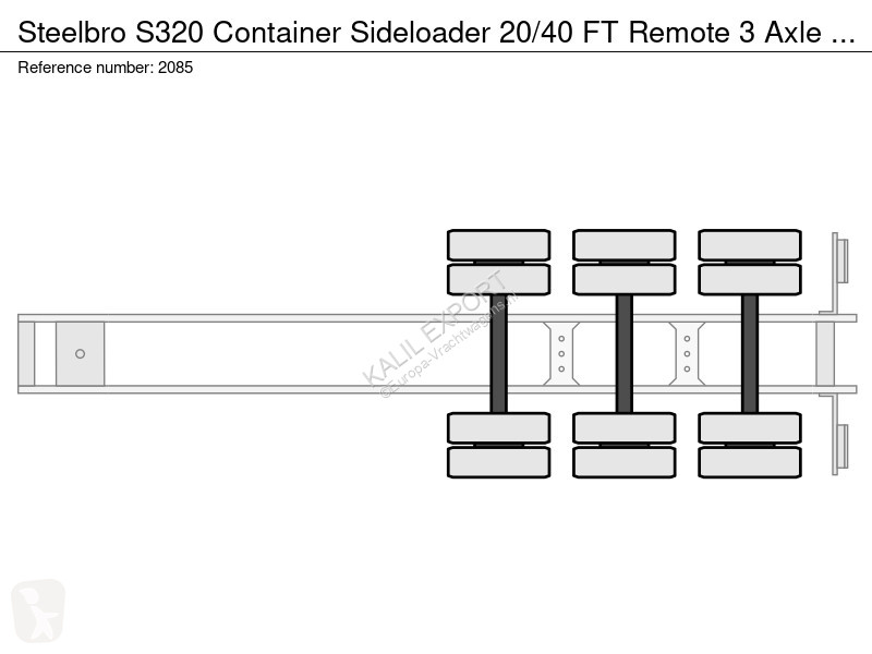 Oplegger Steelbro S320 Container Sideloader...