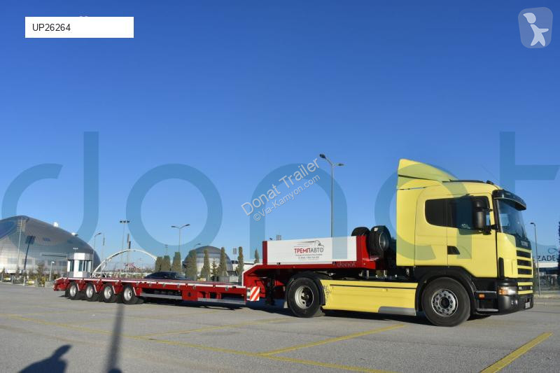 Oplegger Donat 4 axle lowbed without ramps -...
