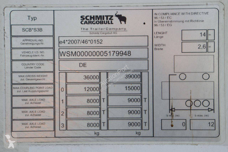 Semirremolque Schmitz Cargobull SCB*S3B