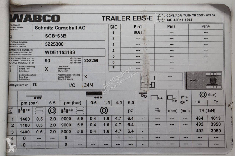 Semirremolque Schmitz Cargobull SCB*S3B