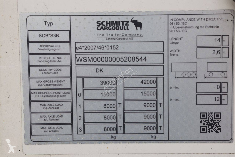 Semirimorchio Schmitz Cargobull SCB*S3B
