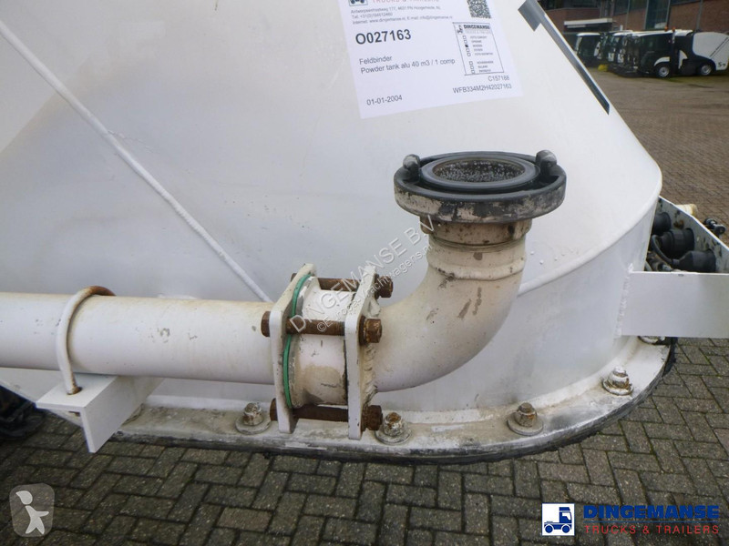 Feldbinder Powder tank alu 40 m3 / 1 comp...
