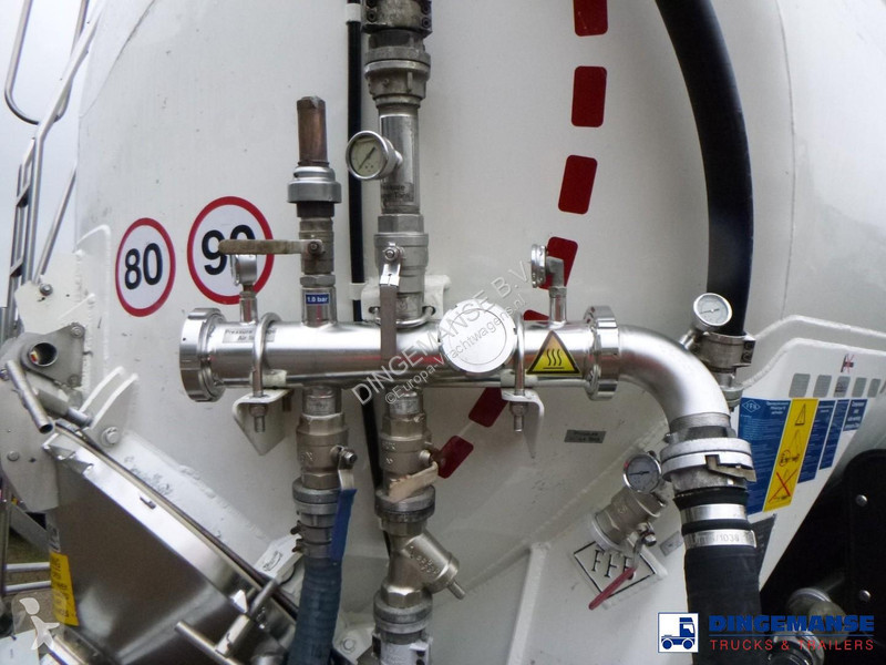نصف مقطورة Feldbinder Powder tank alu 63 m3...