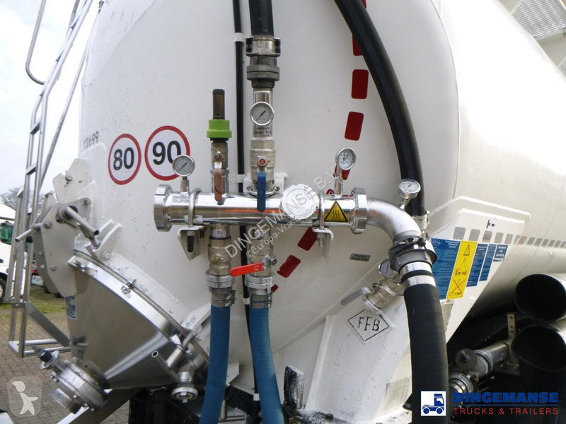 نصف مقطورة Feldbinder Powder tank alu 63 m3...
