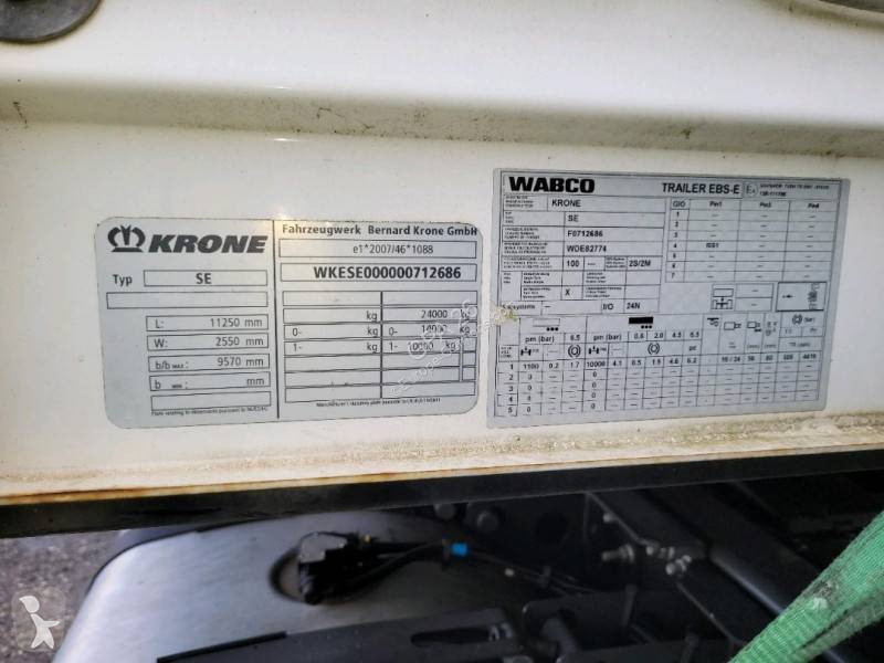 نصف مقطورة Krone SEMI SAVOYARDE 1 ESSIEU