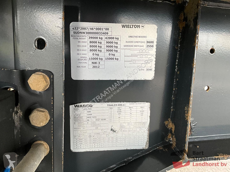 Semitrailer Wielton NW-3 3 assige aluminium...