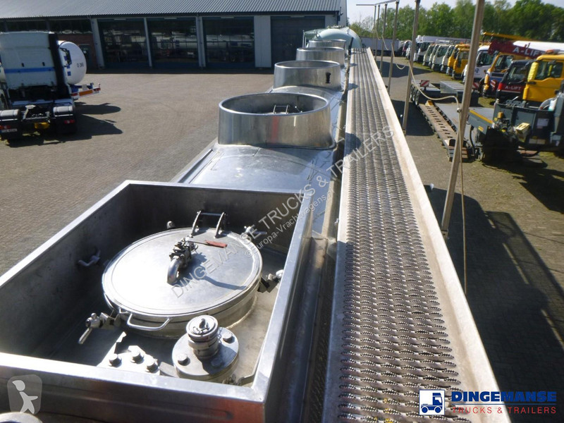 Félpótkocsi Magyar Chemical tank inox L4BH 33.3...