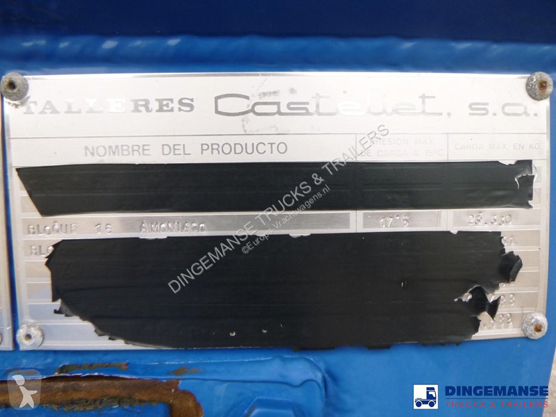 Félpótkocsi  Gas tank steel 44 m3 / 1 comp