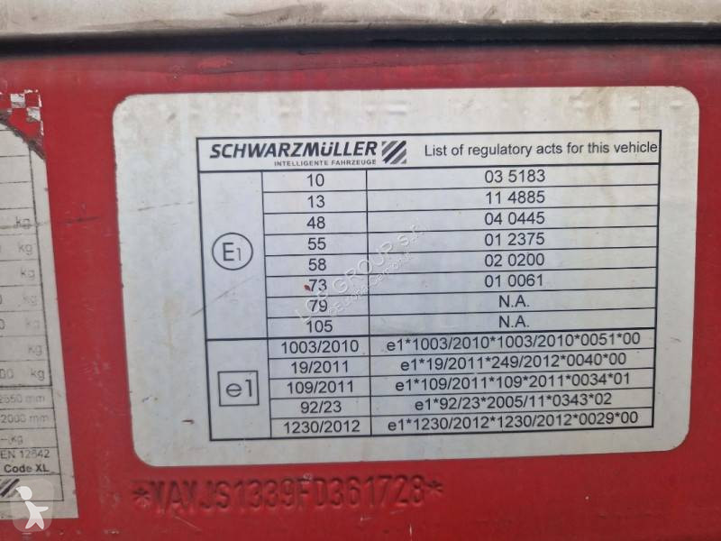 نصف مقطورة Schwarzmüller S1 J-SERIE