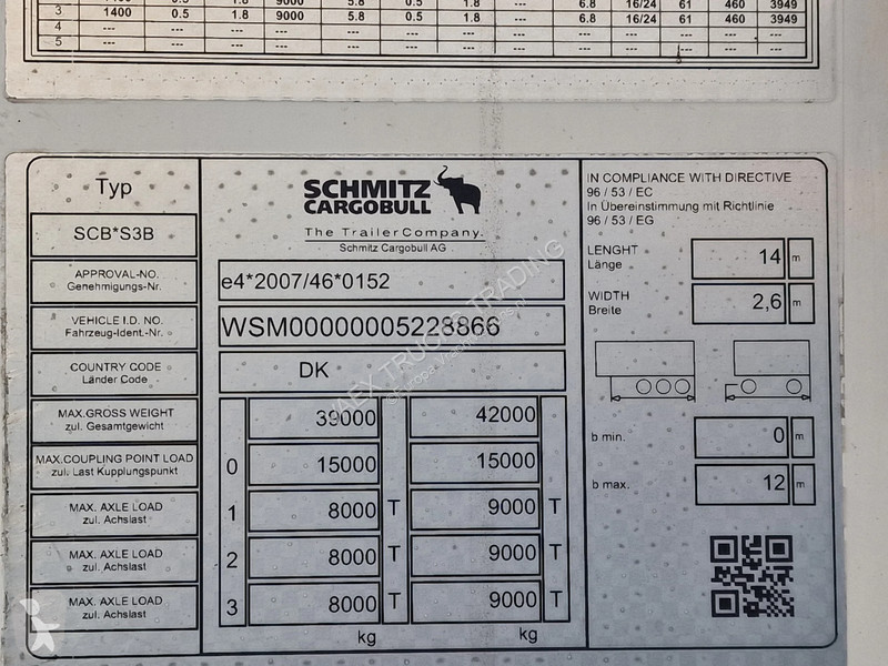 نصف مقطورة Schmitz Cargobull SCB*S3B - Frigo...
