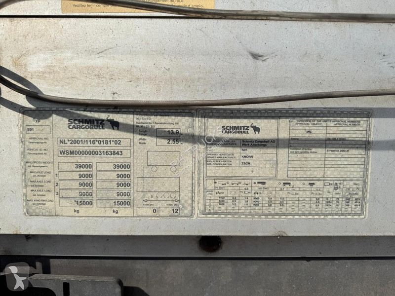 Schmitz Cargobull 24/L 3 AXLE SCHMITZ - SLIDING...