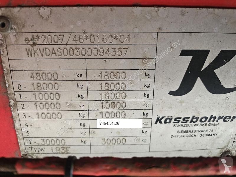 Semi remorque Kässbohrer LB3E Semie