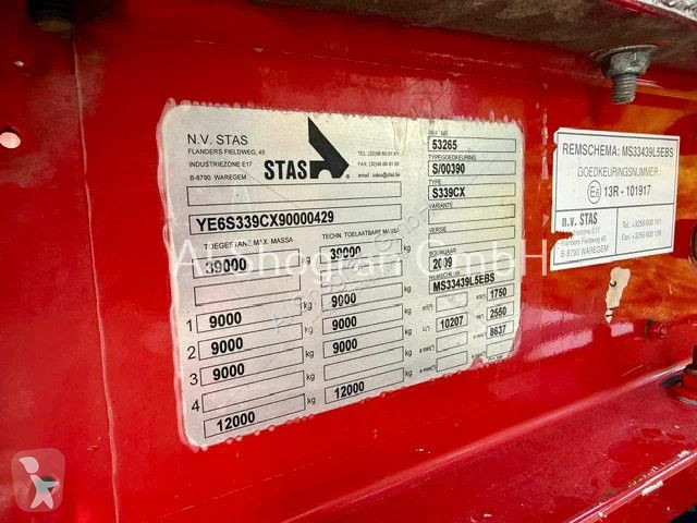 Oplegger Stas S339CX / Thermo / oll Alu / 28 m³