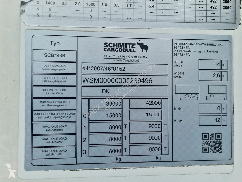 Semirremolque Schmitz Cargobull SCB*S3B - Frigo...
