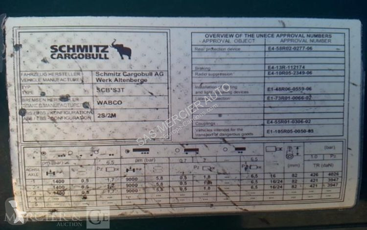 Semi remorque Schmitz Cargobull