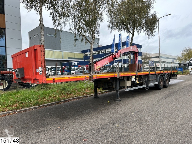 Semitrailer Lecitrailer open laadbak Fassi, Remote