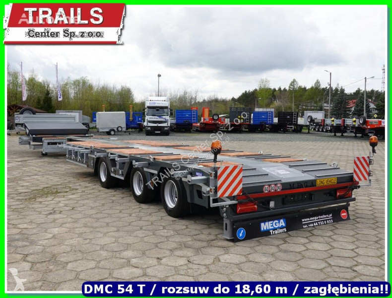 Sættevogn Mega Extandable Low-loader 18.60 m 2...