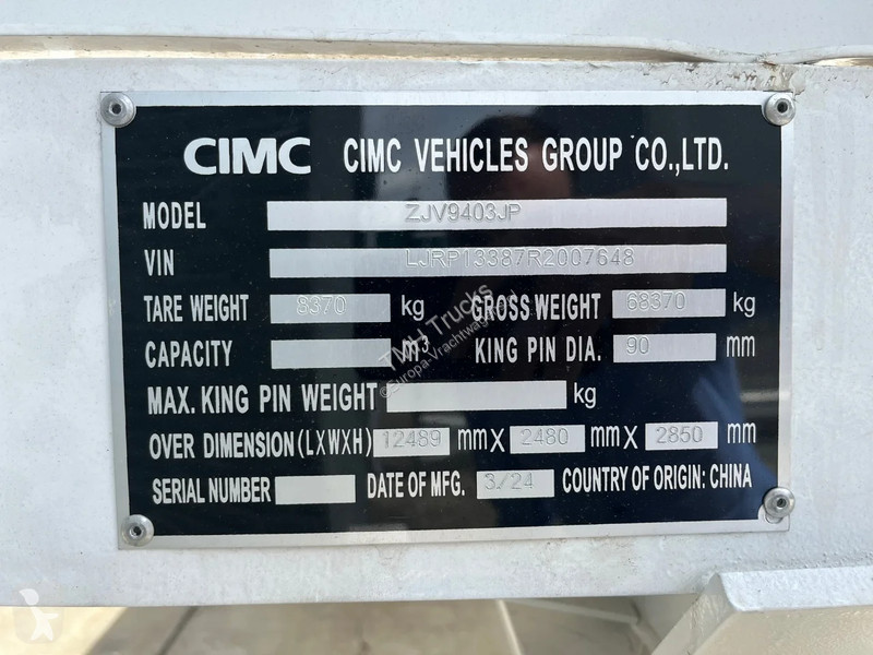 Semiremorca Cimc 3-axle Flatbed Semi-Trailer