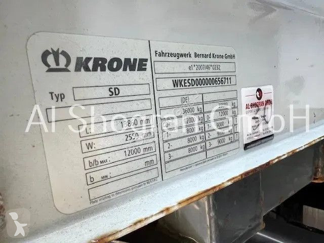 Návěs Krone 3 x Achsen PBW / Liftachse