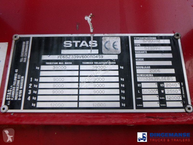 Semiremorca Stas Walking floor trailer alu 90 m3