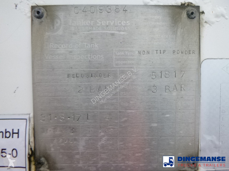 Semiremorca Feldbinder Powder tank alu 36 m3 /...