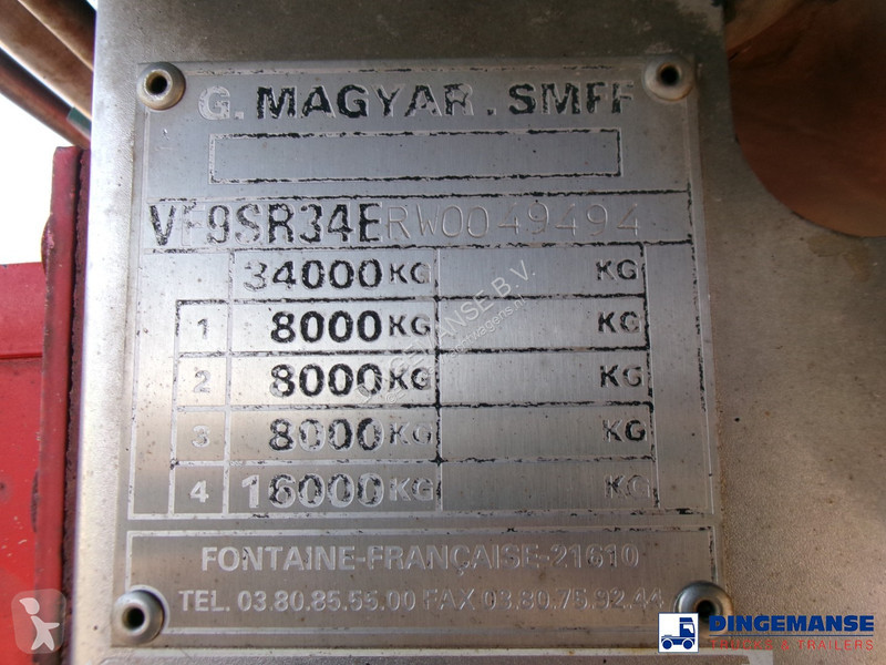 Semiremorca Magyar Bitumen tank inox 31 m3 / 1...