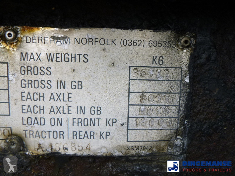 Semiremorca  Bitumen tank inox 28 m3 / 1 comp