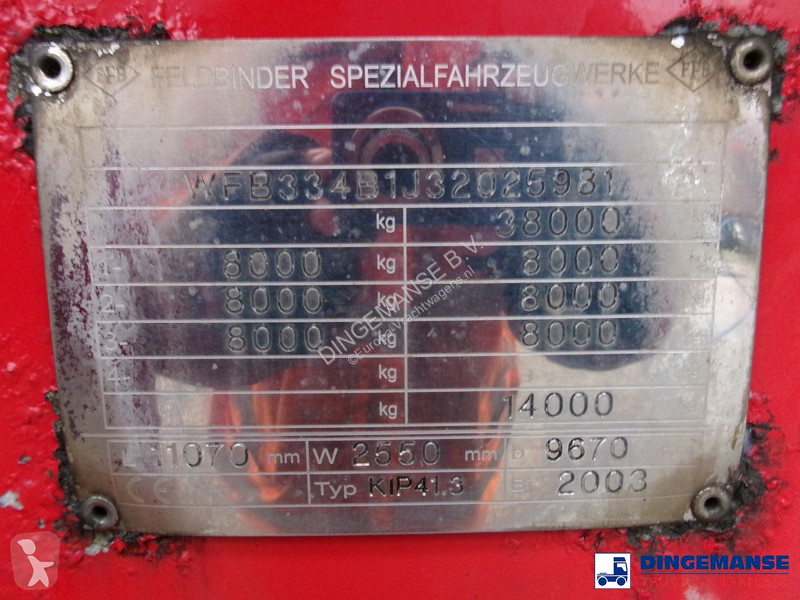 Semiremorca Feldbinder Powder tank alu 41 m3...