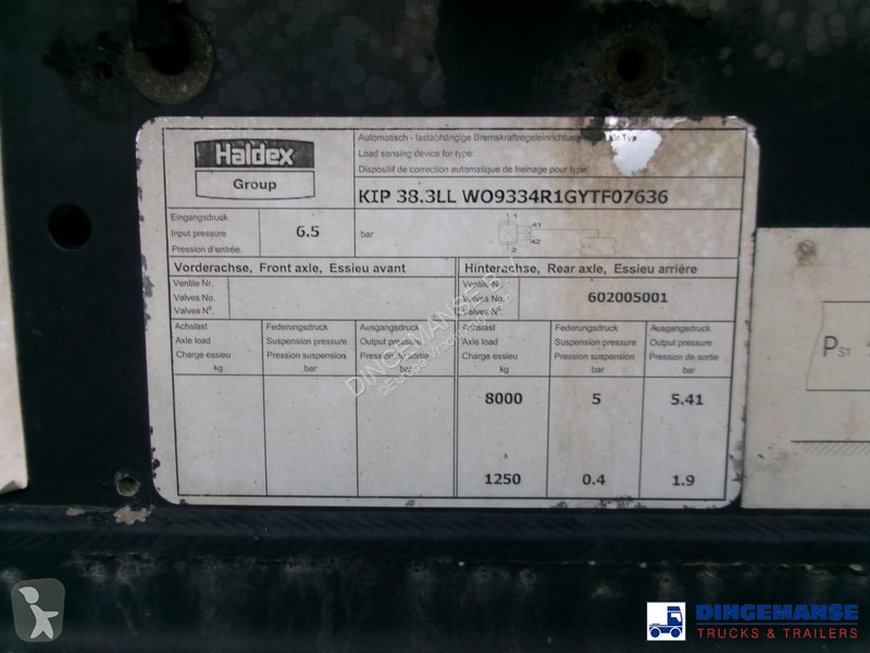 نصف مقطورة Feldbinder Powder tank alu 38 m3...