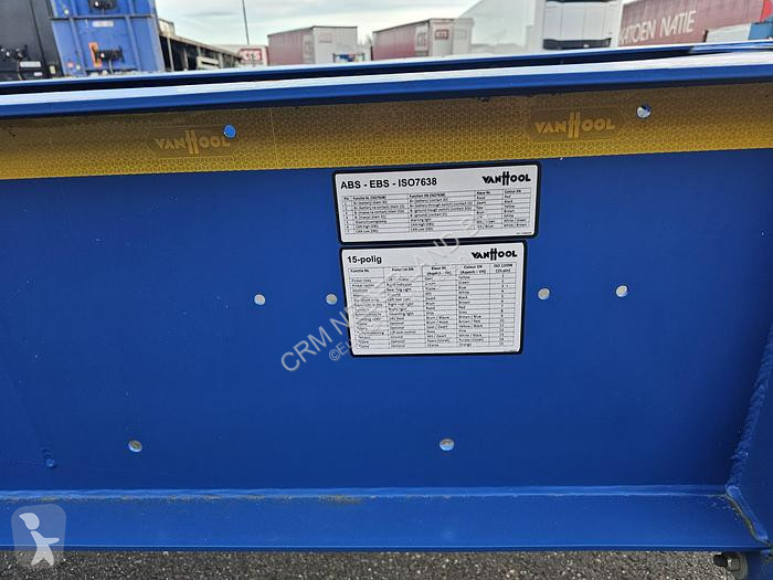 Semitrailer Van Hool A2C001 container CHASSIS...