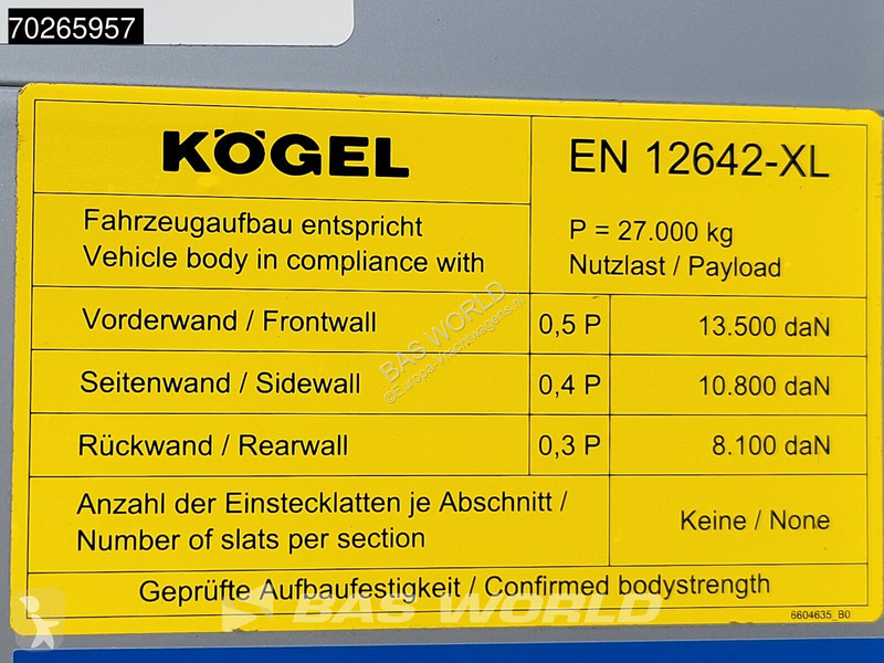 Semirimorchio Kögel S24-1 MEGA Hubdach...