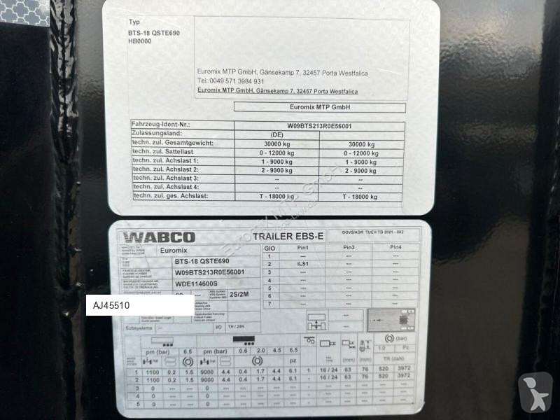 Semirimorchio Euromix Fahrmischer  EM 10 L...