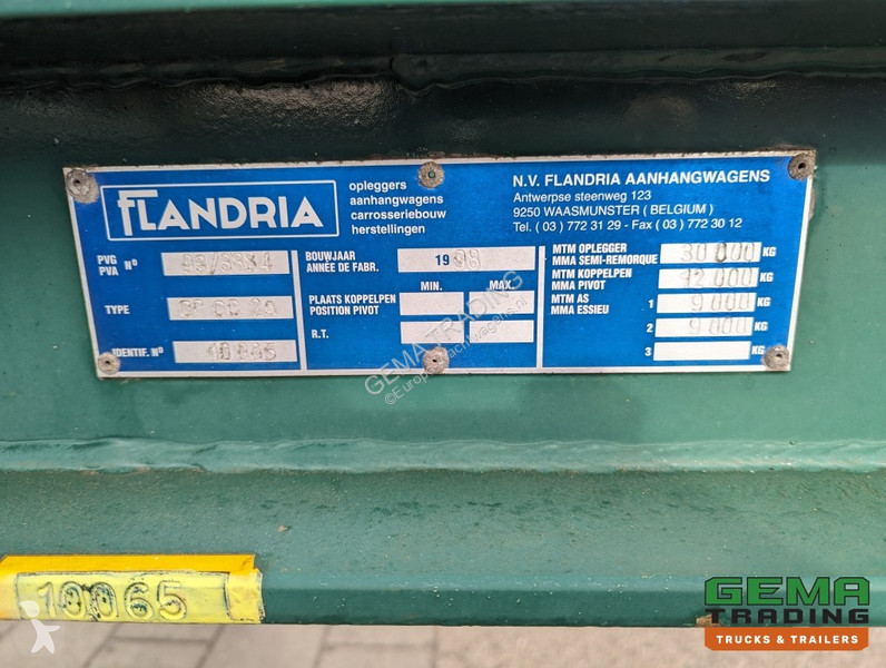 Sættevogn Flandria OP CC 2A 20FT 2-Assen ROR...