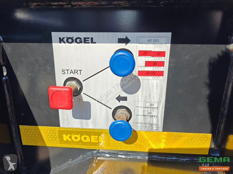Sættevogn Kögel PORT 40 SIMPLEX 20 3-Axle SAF -...