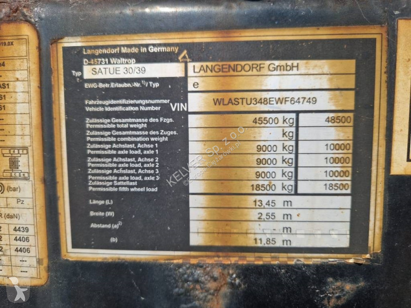 Oplegger Langendorf SATUE 30/39 * 2014 * German...