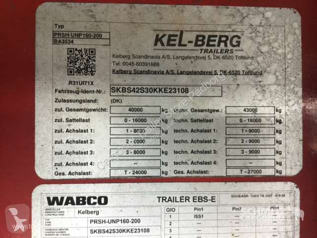 Semitrailer Kel-Berg Curtainsider Standard