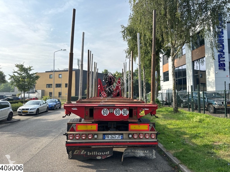 Oplegger Billaud Chassis Wood transport,...