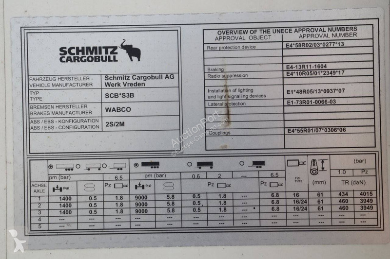 Semirremolque Schmitz Cargobull SCB*S3B